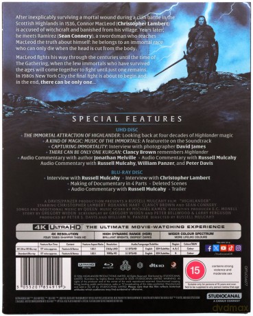 Highlander (Nieśmiertelny) [Blu-Ray 4K]+[Blu-Ray]
