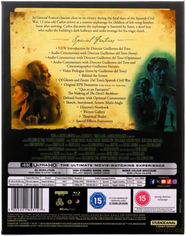 The Devil's Backbone (Kręgosłup diabła) [Blu-Ray 4K]+[Blu-Ray]
