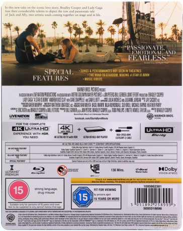 Narodziny gwiazdy (steelbook) [Blu-Ray 4K]+[Blu-Ray]