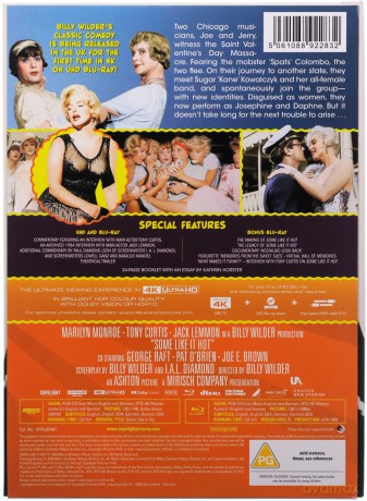 Some Like It Hot (Pół żartem, pół serio) [Blu-Ray 4K]+[Blu-Ray]