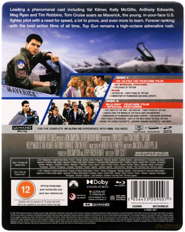 Top Gun (steelbook) [Blu-Ray 4K]+[Blu-Ray]