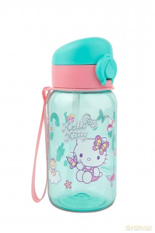 Bidon 500ml Hello Kitty Hugo Light Blue pink