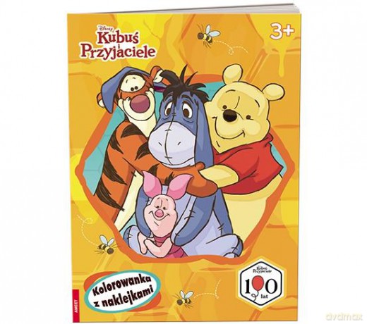 Disney Kubuś i przyjaciele Kolorowanka z naklejkami NA-9147 [KSIĄŻKA]