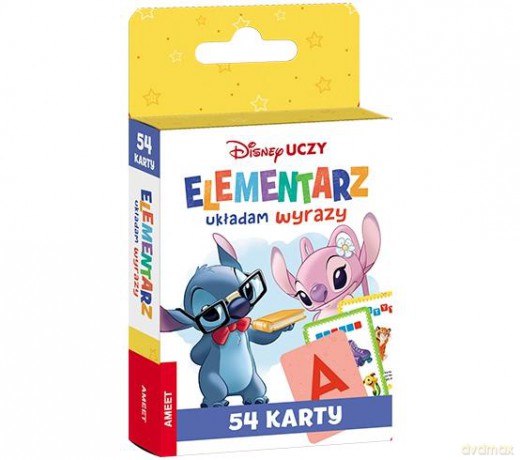 Disney uczy Układam wyrazy karty 6+ UEK-9304 [KSIĄŻKA]