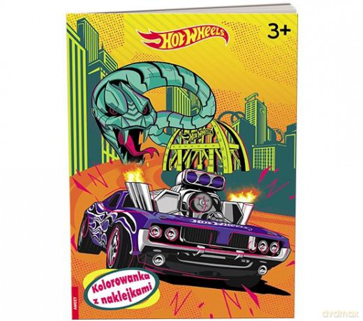 Mattel Hot Wheels Kolorowanka z naklejkami NA-1602 [KSIĄŻKA]