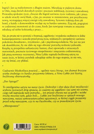 Nie, po prostu nie - Nina Lykke [KSIĄŻKA]