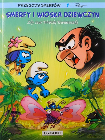Smerfy i wioska dziewczyn. Zły czar Wróżki Kwiatuszki (Tom 8) - Pierre Culliford [KOMIKS]