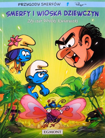 Smerfy i wioska dziewczyn. Zły czar Wróżki Kwiatuszki (Tom 8) - Pierre Culliford [KOMIKS]