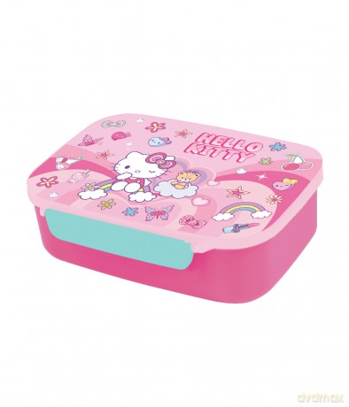 Śniadaniówka z przegródką Hello Kitty Foodyx pink