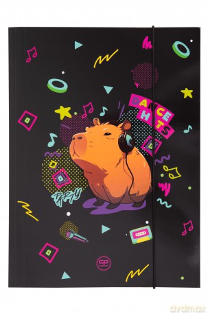 Teczka kartonowa z gumką A4 Coolpack Capybara Music