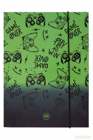 Teczka kartonowa z gumką A4 Coolpack Game Over Gradient Green