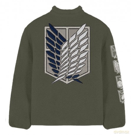 Attack On Titan Sherpa Jacket Logo Size M