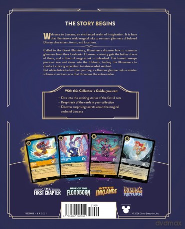 Disney Lorcana TCG Book The Official Collector's Guide: Sets 1-4 *English Version*