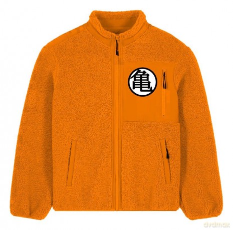 Dragon Ball Z Sherpa Jacket Goku Kanji Size XXL