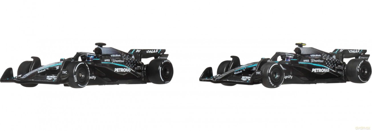 Formula 1 Hot Wheels Premium Die-Cast Vehicle 2-Pack 1:64 Team Mercedes-AMG PETRONAS