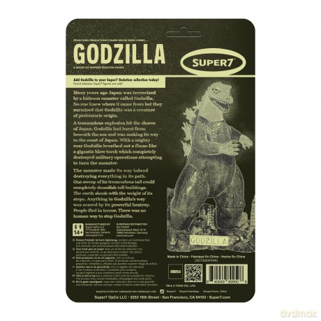 Godzilla Toho ReAction Action Figure Godzilla Model Kit (Glow) 10 cm [FIGURKA]