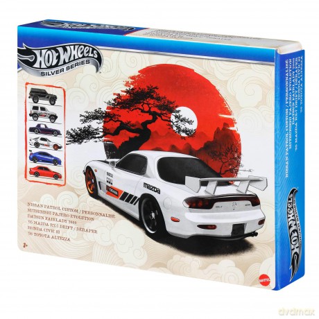 Hot Wheels Silver Series Die-Cast Vehicle 6-Pack 1/64 Streets of Japan