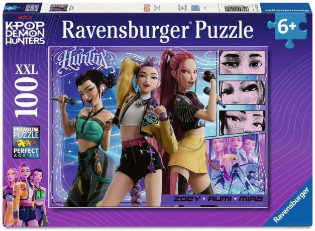 KPop Demon Hunters Children's Jigsaw Puzzle Happy fans, happy Honmoon! (100 Pieces XXL)