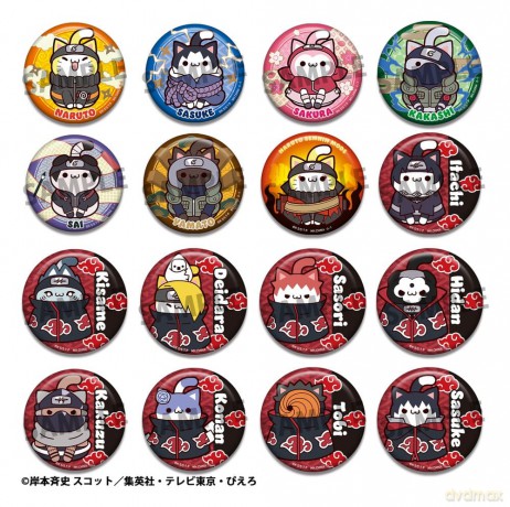 Naruto Shippuden Mega Cat Project Nyaruto! Enamel Pins Collection 2 6 cm Blind Box
