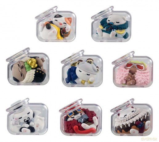 One Piece Mega Cat Project Mini Figures Good Night NyanPieceNyan! Ver. Luffy with rivals 6 cm Blind Box [FIGURKA]