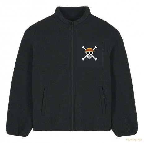 One Piece Sherpa Jacket Logo Size L