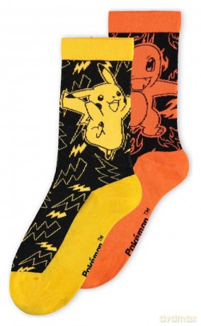 Pokemon Socks 2-Pack Crew 39-42