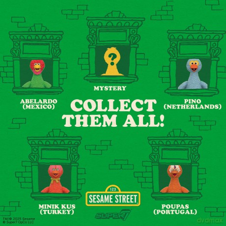 Sesame Street (Big Birds from Around the World) Action Figure Blind Box Wave 5 [FIGURKA]