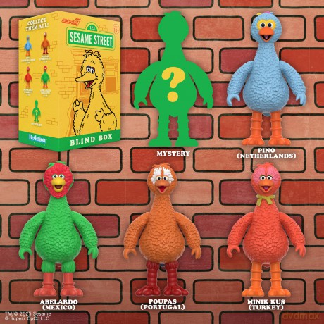 Sesame Street (Big Birds from Around the World) Action Figure Blind Box Wave 5 [FIGURKA]
