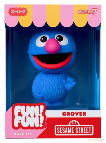 Sesame Street Fun! Fun! Soft Vinyl Figur Wave 01 - Grover 18 cm [FIGURKA]