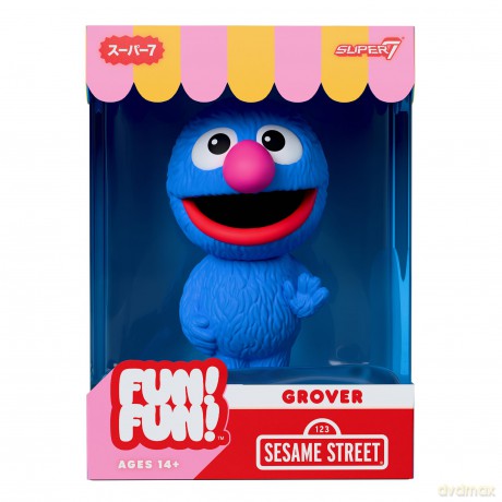 Sesame Street Fun! Fun! Soft Vinyl Figur Wave 01 - Grover 18 cm [FIGURKA]