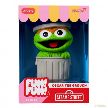 Sesame Street Fun! Fun! Soft Vinyl Figur Wave 01 - Oscar the Grouch 18 cm [FIGURKA]