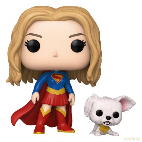 Supergirl (2026) POP! Heroes Vinyl Figure Supergirl with Puppy Krypto 9 cm [FIGURKA]