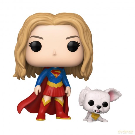 Supergirl (2026) POP! Heroes Vinyl Figure Supergirl with Puppy Krypto 9 cm [FIGURKA]