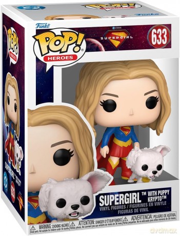 Supergirl (2026) POP! Heroes Vinyl Figure Supergirl with Puppy Krypto 9 cm [FIGURKA]