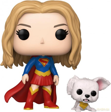 Supergirl (2026) POP! Heroes Vinyl Figure Supergirl with Puppy Krypto 9 cm [FIGURKA]
