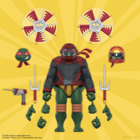 Teenage Mutant Ninja Turtles Ultimates Action Figure Wave 14 Raphael (Road Gear) [FIGURKA]