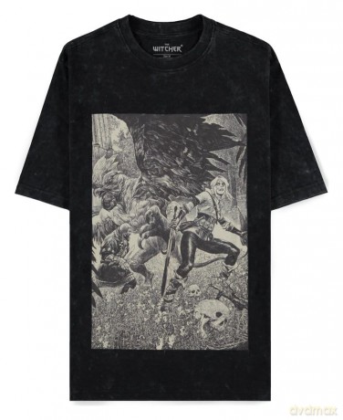 The Witcher T-Shirt Ciri and the Basilisk XXL