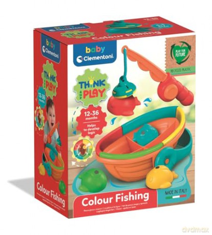 AS Baby Clementoni: Think and Play - Colour Fishing Set (Recycled Plastic) (1000-17513)