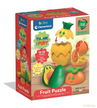 AS Baby Clementoni: Think and Play - Fruit Puzzle (Recycled Plastic) (1000-17512)