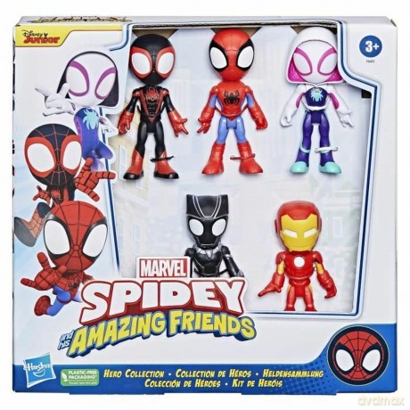 Hasbro Disney Junior Marvel: Spidey and his Amazing Friends - Hero Collection Pack Figures (F8401)