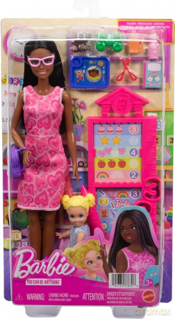 Mattel Barbie: You Can Be Anything - Teacher with Kid Doll (JMK17)