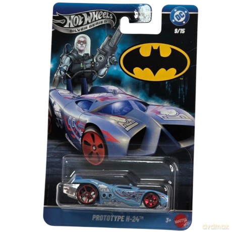 Mattel Hot Wheels DC: Silver Series Batman - Prototyhpe H-24 Vehicle (JKX03)
