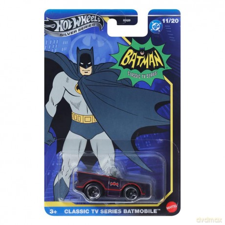 Mattel Hot Wheels DC: Silver Series Batman  Classic Tv Series Batmobile Vehicle (JBY17)