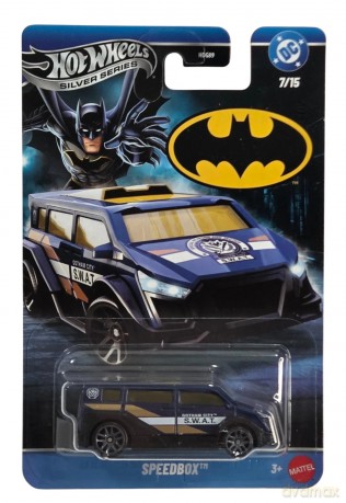 Mattel Hot Wheels DC: Silver Series Batman  Speedbox Vehicle (JKW95)