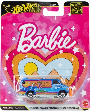 Mattel Hot Wheels Premium: Barbie Pop Culture  Custom GMC Panel Van Vehicle (JHW98)