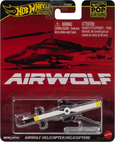 Mattel Hot Wheels Premium: Pop Culture  Airwolf Helicopter (JBL56)