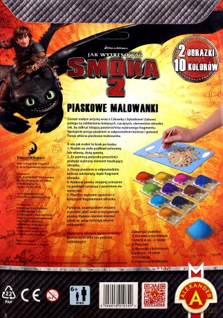 Piaskowe malowanki - 2 obrazki - Jak Wytresować Smoka 2