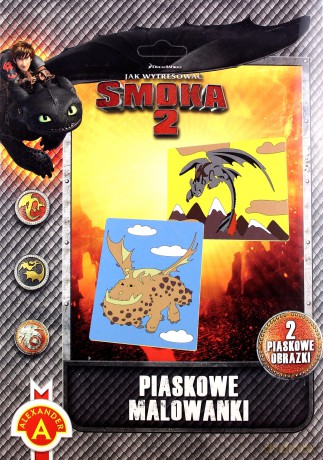 Piaskowe malowanki - 2 obrazki - Jak Wytresować Smoka 2