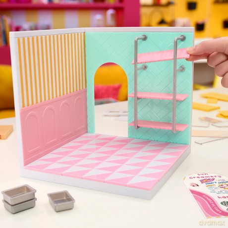 MGA Miniverse: Make it Mini Spaces Starter Pack - Ice Cream Playset (566212)