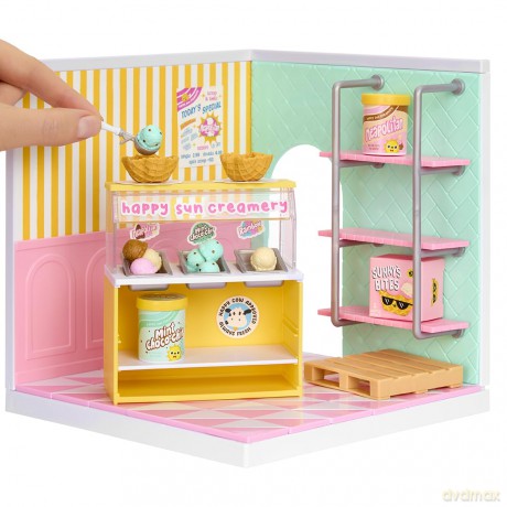 MGA Miniverse: Make it Mini Spaces Starter Pack - Ice Cream Playset (566212)